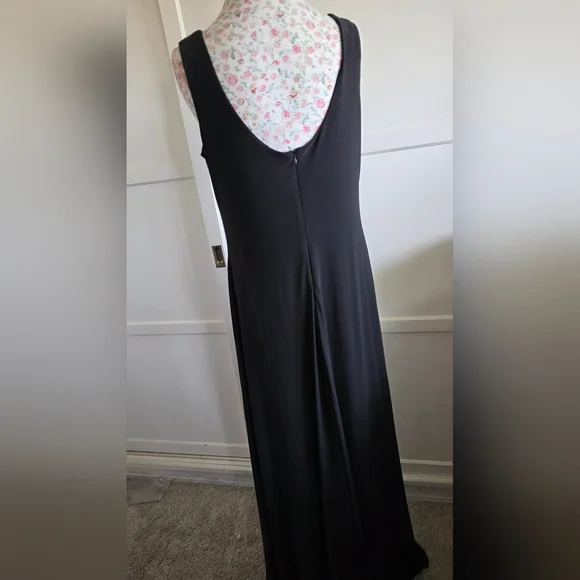 Jackie Jon NY Elegant Black and White Maxi Dress - Picture 6 of 8